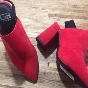 GIANNI BINI RED SUEDE SHOES